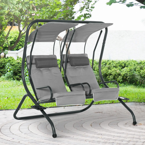 Canopy swing chair - chair, handrail