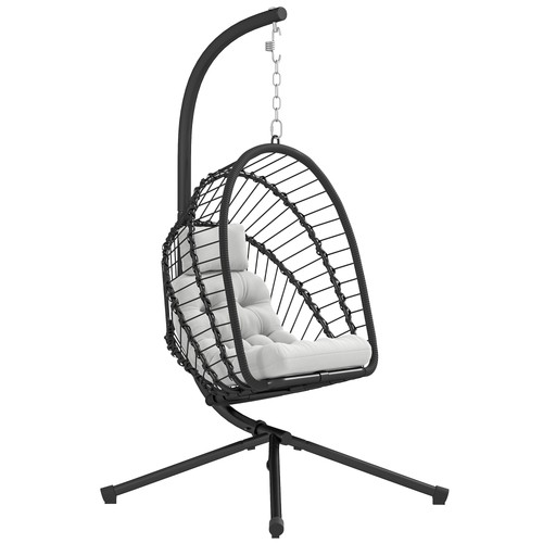 Outdoor hanging egg chair with - outdoor,