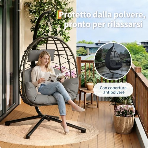 Rattan egg chair swing - egg,