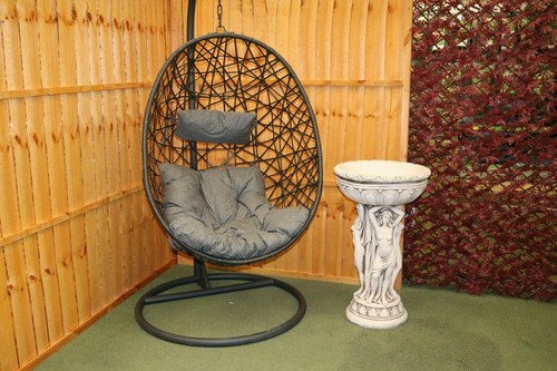 Grey rattan swing - grey,