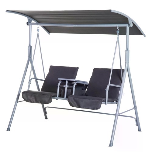 Double seat garden swing chair - double,