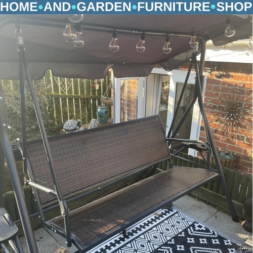 Seater rattan garden swing - garden,