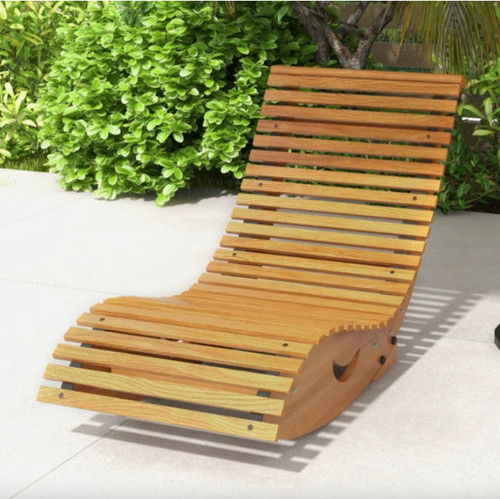 Rustic sun lounger - sun,