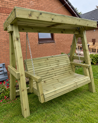 Rustic seater timber garden - rustic,