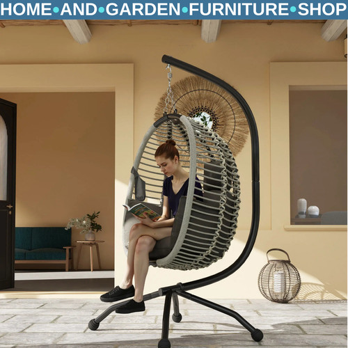 Outdoor hanging swing chair - outdoor, w/