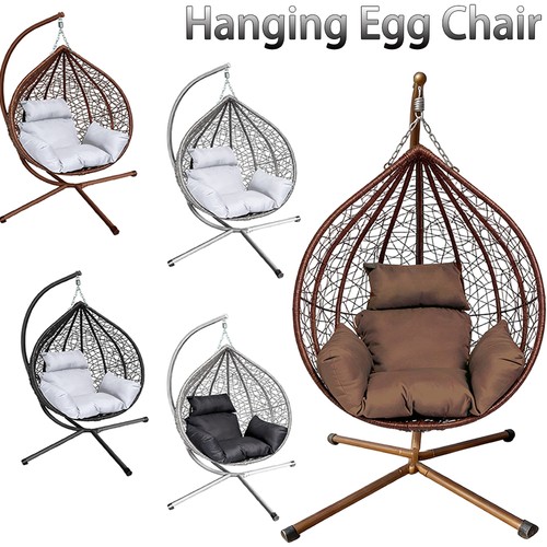 Rattan hanging swing egg - hanging,