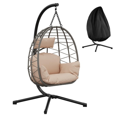 Rattan hanging swing - hanging, chair